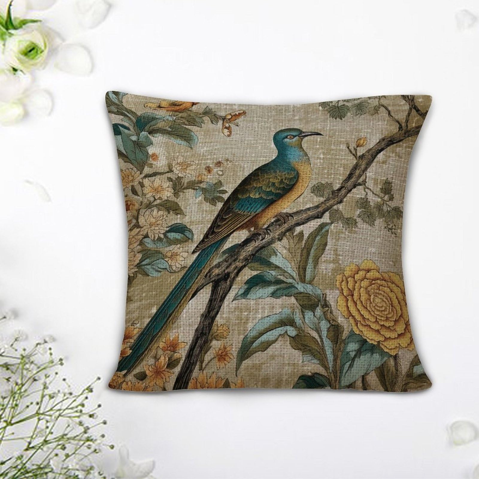 クッションカバー vintage cusion cover ,075 Amazon.com: Qupace Set of 2 Vintage Embroidered Throw